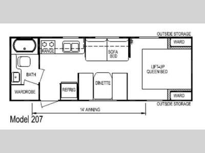 Floorplan - 2012 Skyline Nomad Joey Select 207