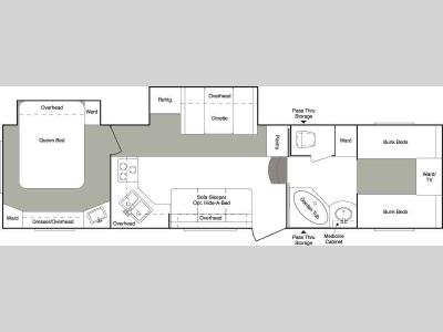 Floorplan - 2006 Keystone RV Laredo 32RS