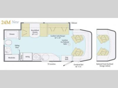 Floorplan - 2012 Itasca Navion 24M