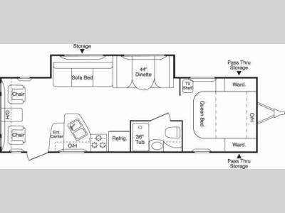 Floorplan - 2006 Keystone RV Zeppelin ZII Z 278