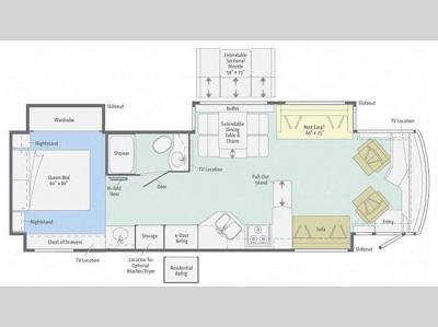 Floorplan - 2012 Winnebago Journey 36M