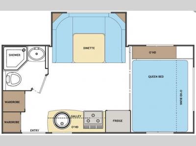 Floorplan - 2012 Lance Travel Trailers 1685