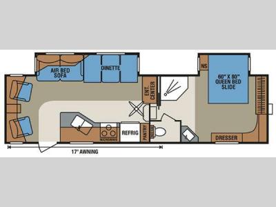 Floorplan - 2012 KZ Durango 1500 D285RL