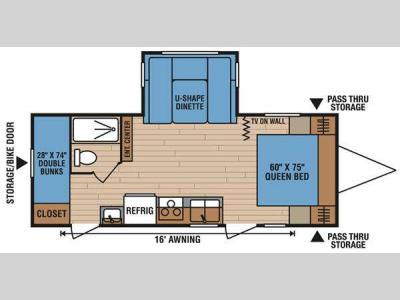 Floorplan - 2012 KZ Spree 231BHS