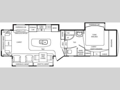 Floorplan - 2012 DRV Luxury Suites Mobile Suites 36 RS3