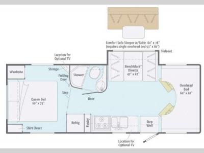 Floorplan - 2012 Itasca Impulse 26Q