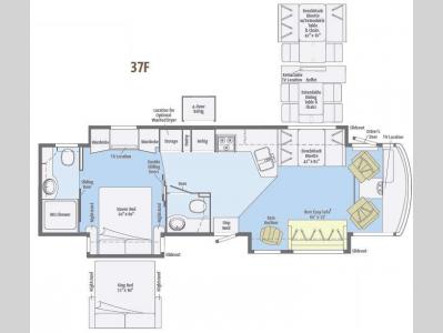 Floorplan - 2012 Winnebago Adventurer 37F