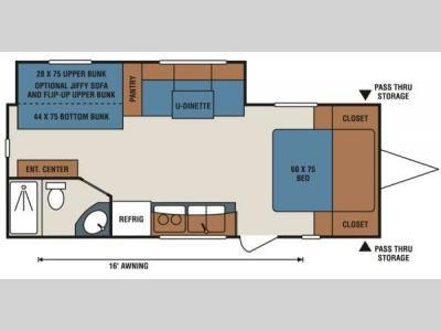 Floorplan - 2012 KZ Coyote CL232SS