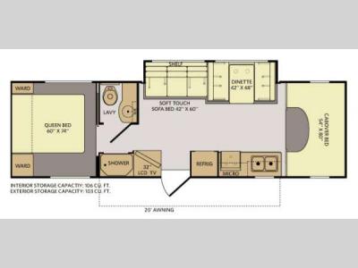 Floorplan - 2012 Fleetwood RV Jamboree 31P