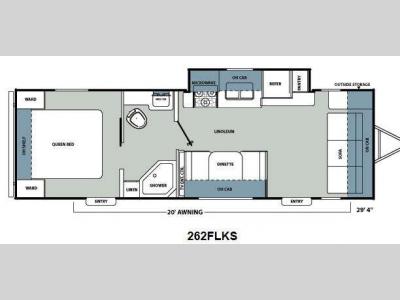 Floorplan - 2012 Coachmen RV Catalina Santara Series 262FLKS