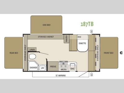 Floorplan - 2012 Starcraft  Travel Star 187TB