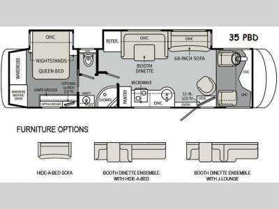 Floorplan - 2012 Holiday Rambler Trip 35 PBD