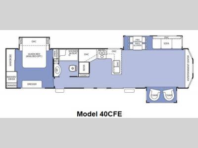 Floorplan - 2012 Forest River RV Cedar Creek Cottage 40CFE