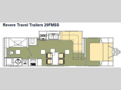 Floorplan - 2012 Shasta RVs Revere 29FMSS