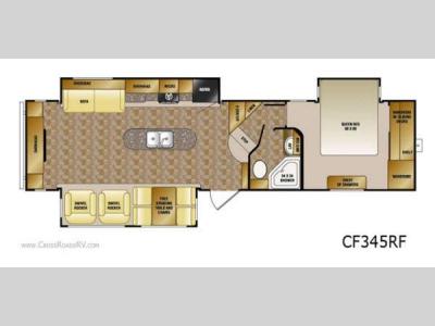 Floorplan - 2012 CrossRoads RV Cruiser Patriot  Provincial CF345RF