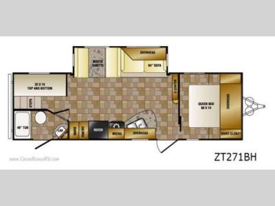 Floorplan - 2012 CrossRoads RV Z 1 ZT271BH