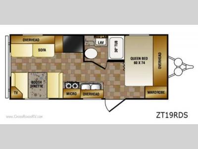 Floorplan - 2012 CrossRoads RV Zinger SE ZT19RDSE