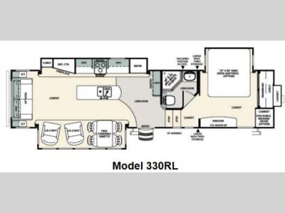 Floorplan - 2012 Forest River RV Sierra 330RL