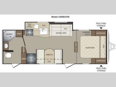 Floorplan - 2012 Keystone RV Bullet 246RBSWE