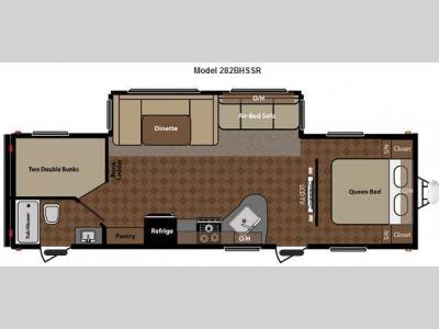 Floorplan - 2012 Keystone RV Springdale 282BHSSR