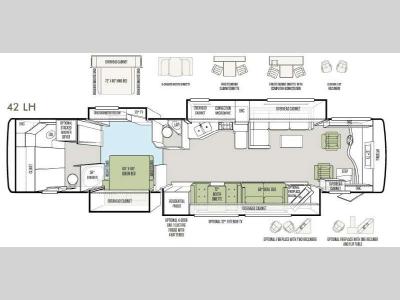 Floorplan - 2012 Tiffin Motorhomes Phaeton 42 LH