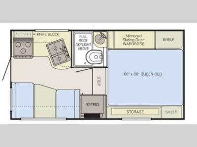 Floorplan - 2012 Adventurer LP (ALP) Adventurer Truck Campers 86FB