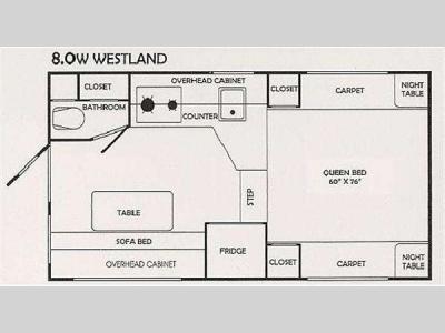 Floorplan - 2011 Westland RV Westland 8.0W Westland