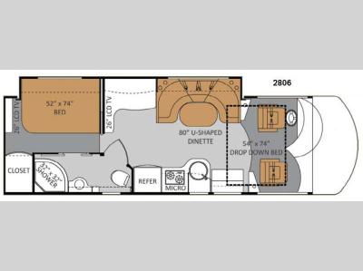 Floorplan - 2012 Thor Motor Coach Avanti 2806