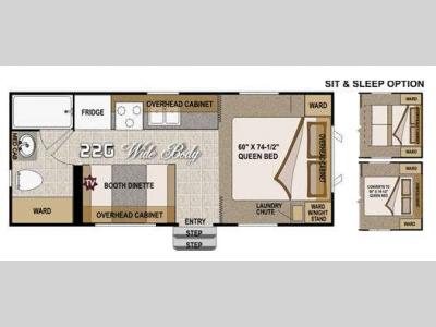 Floorplan - 2012 Northwood Arctic Fox 22G