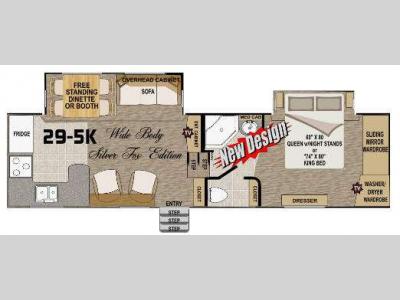 Floorplan - 2012 Northwood Arctic Fox 29-5K