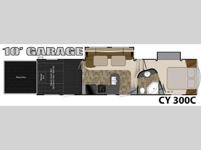 Floorplan - 2013 Heartland Cyclone 300C Titanium Edition
