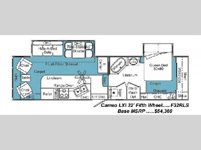 Floorplan - 2006 Carriage Cameo LXI F32RLS