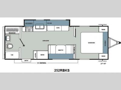 Floorplan - 2013 Coachmen RV Catalina Santara Series 252RBKS