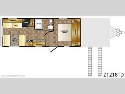 Floorplan - 2013 CrossRoads RV Z 1 ZT218TD