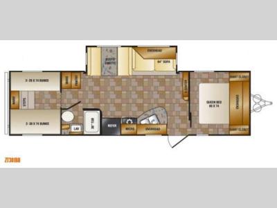 Floorplan - 2013 CrossRoads RV Z 1 ZT301BH