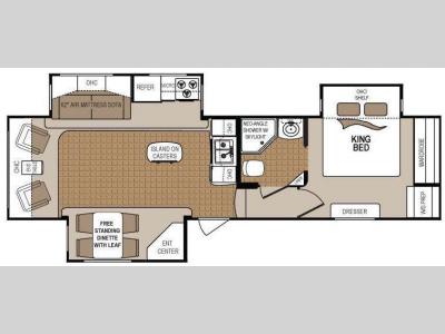 Floorplan - 2013 Dutchmen RV Denali 319RLS