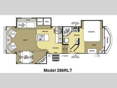 Floorplan - 2013 Forest River RV Salem Hemisphere 286RLT