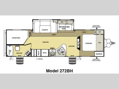 Floorplan - 2013 Forest River RV Salem Hemisphere Lite 272BH