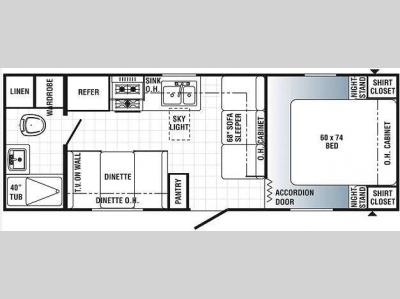 Floorplan - 2013 Palomino Puma 23-FB