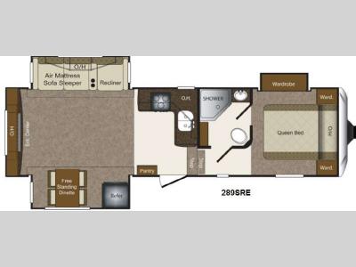 Floorplan - 2013 Keystone RV Laredo Super Lite 289SRE