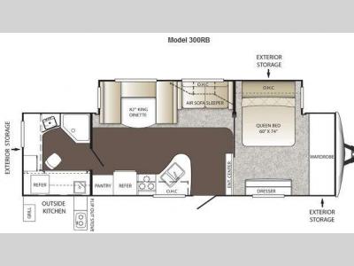 Floorplan - 2013 Keystone RV Outback 300RB