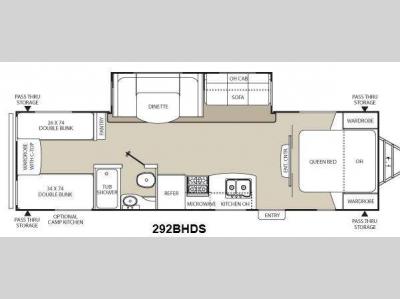 Floorplan - 2013 Coachmen RV Freedom Express 292BHDS