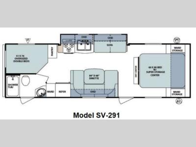 Floorplan - 2012 Forest River RV Surveyor Select SV-291