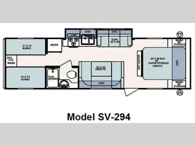 Floorplan - 2012 Forest River RV Surveyor Select SV-294