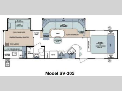 Floorplan - 2012 Forest River RV Surveyor Select SV-305