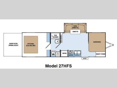 Floorplan - 2013 Forest River RV XLR Hyper Lite 27HFS