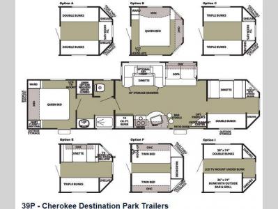 Floorplan - 2013 Forest River RV Cherokee 39P
