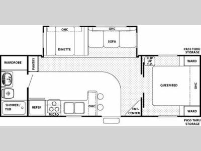 Floorplan - 2006 Forest River RV Cherokee 27Q