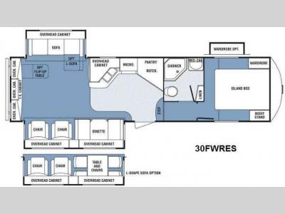 Floorplan - 2013 Winnebago Industries Towables Lite Five 30FWRES