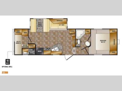 Floorplan - 2013 CrossRoads RV Zinger ZF29BH